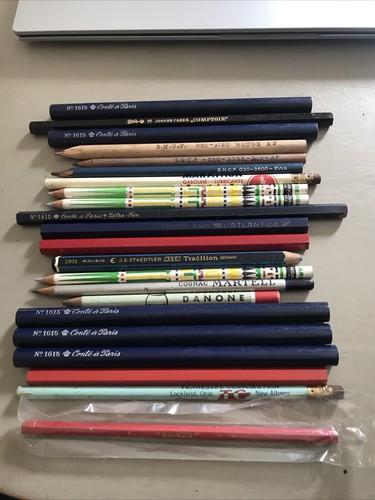 Lot anciens crayons divers - anciens,
